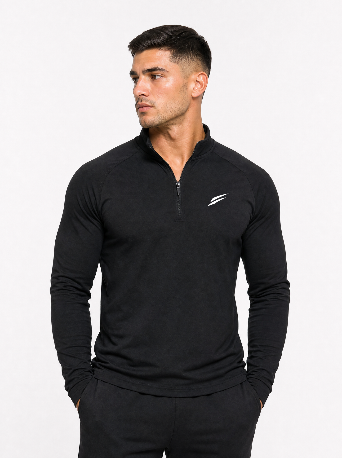 VANTIF Quarter-Zip — Negro